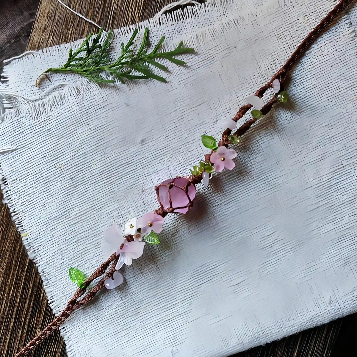 Amethyst Braided Bracelet - For Gentle Positive Vibes