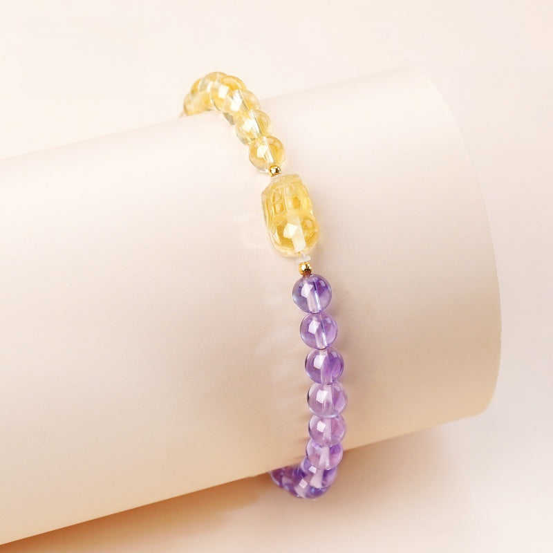 Bracelet en cristal naturel Énergie Or
