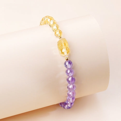 Bracelet en cristal naturel Énergie Or