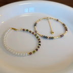Collier en cristal naturel couronne vintage