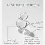 Collier Fortune Gourde en Quartz Clair