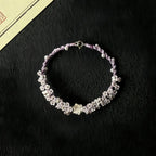 Iris Purple Lotus Woven Bracelet - Symbol of Purity & Serenity