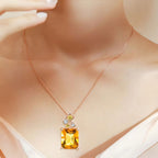 Collier en cristal naturel Abondance ensoleillée