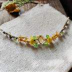 Bracelet tressé floral fait main