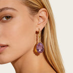 Boucles d'oreilles Thalassa en cristal naturel