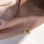 Elegant Hollow Hetian Jade Circle Necklace - Eternity & Perfection