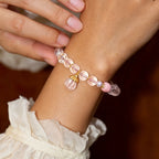 Perfume Bottle Rose Quartz/Kunzite Bracelet – Attract Love, Relieve Anxiety