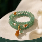 Bracelet en jade Hetian naturel Lotus Éclat Pur
