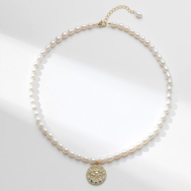 Collier Perle Œil Turc Intemporel