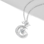 Collier Aura de Lune et Étoile