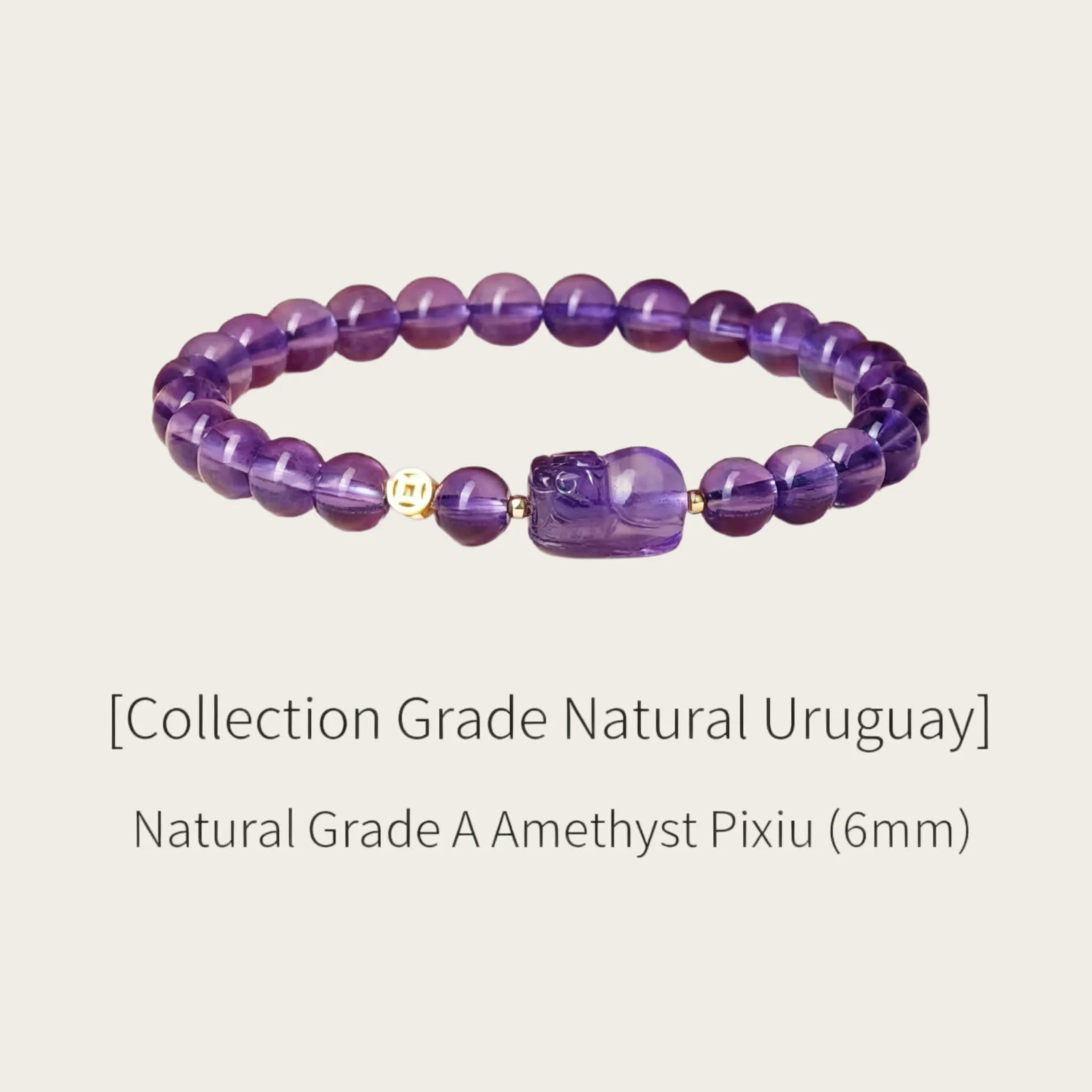 Purple Pi Xiu Natural Crystal Bracelet