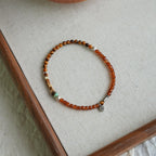 Collier en cristal naturel couronne vintage