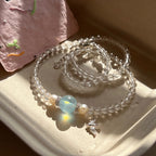 Clear Brave Wings Necklace - Courage Necklace
