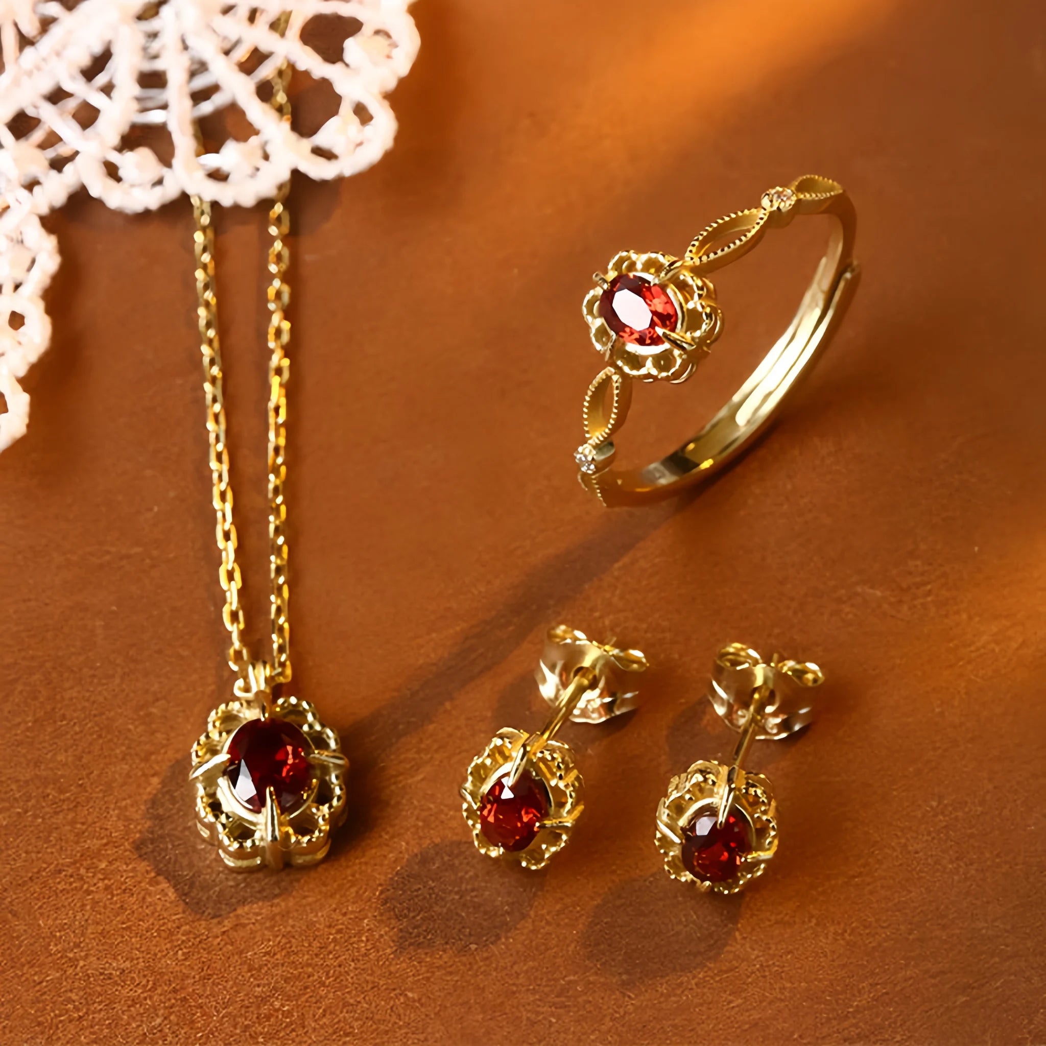 Collier Sakura en jade Hetian