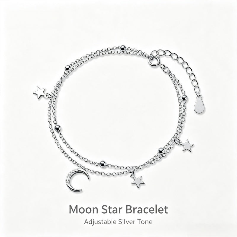 Bracelet Lune et Étoile Pacte d'Amour