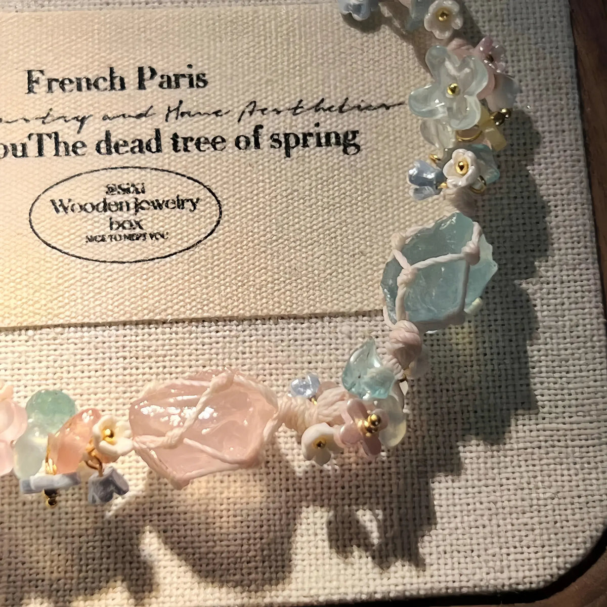 Natural Aquamarine Braided Bracelet - For Soothing Energy