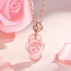 Natural Rose Quartz Necklace, Earrings & Ring Jewelry Set - guards sweet relationships