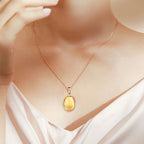 Collier en cristal naturel Golden Energy