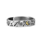 Starry Moon & Sun Couple Ring – Brings Good Luck & Positive Energy