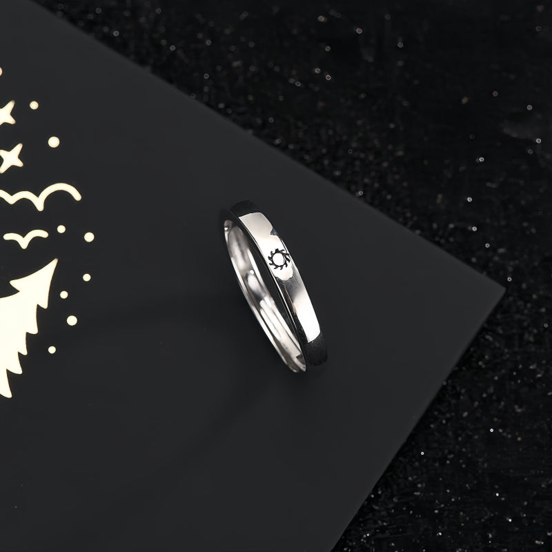 Sun and Moon Stay Together Couple Ring