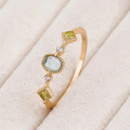 Bague de la Fortune en Aigue-marine – Protection Spirituelle et Énergie Positive
