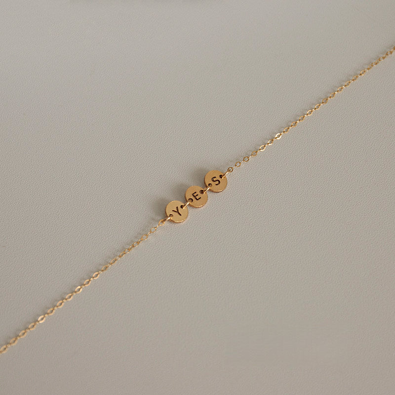 Personalized Name 14K Gold-Filled Customizable Letter Necklace (Non-Tarnishing)