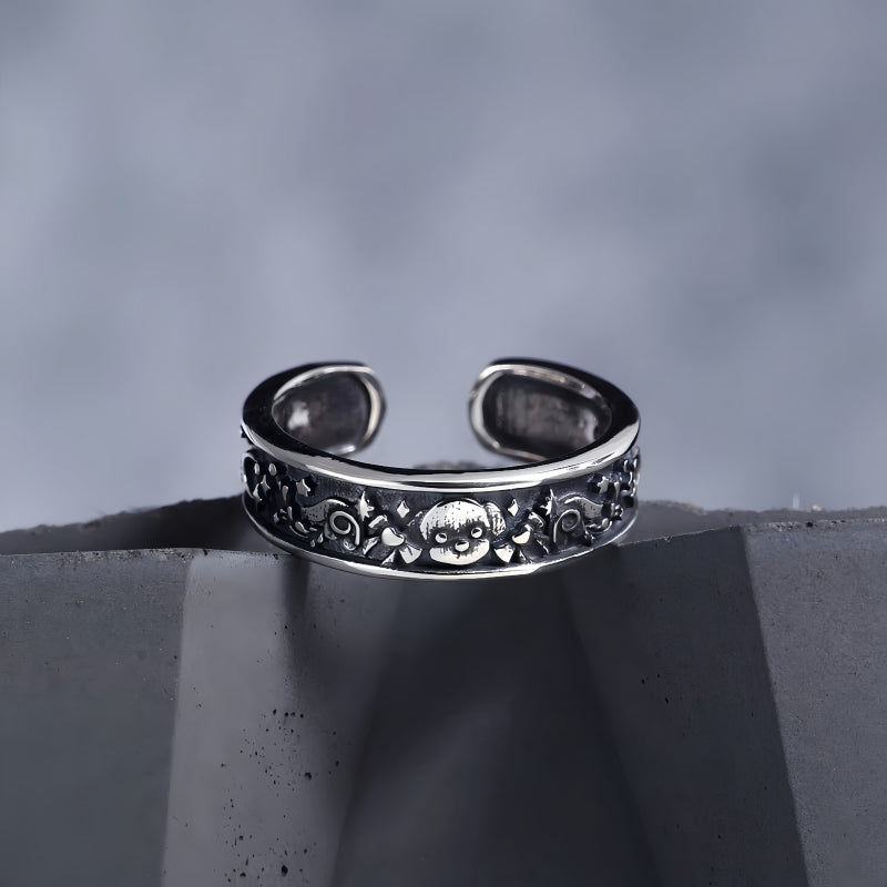 Bague en améthyste naturelle irrégulière – Calme l'esprit, approfondit l'intuition, attire la paix