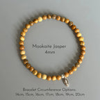 Multi‑Color Natural Stone Stretch Bracelet - Peace & Protection