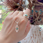 Collier Sakura en jade Hetian