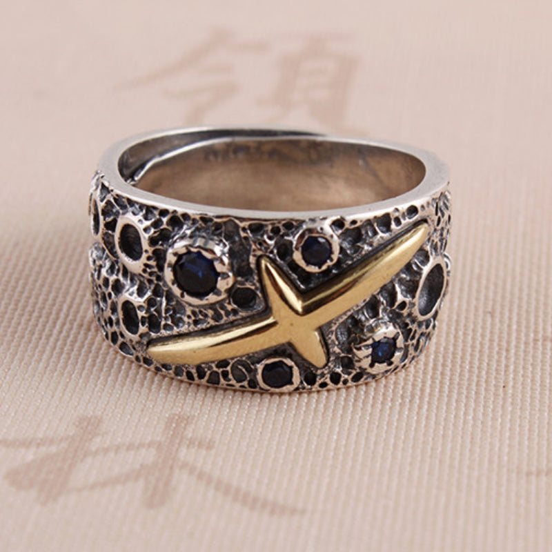 Bague en améthyste naturelle irrégulière – Calme l'esprit, approfondit l'intuition, attire la paix