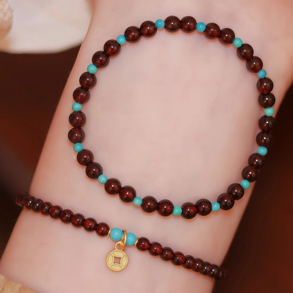 Collier en cristal naturel couronne vintage