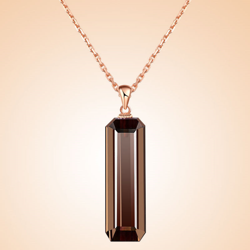 Collier en cristal naturel amour éternel