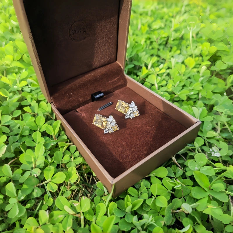 Zorvath Natural Crystal Earrings