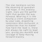 Blue Tears Moon & Star Necklace