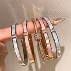 Natural White Mother-of-Pearl Slim Bracelet