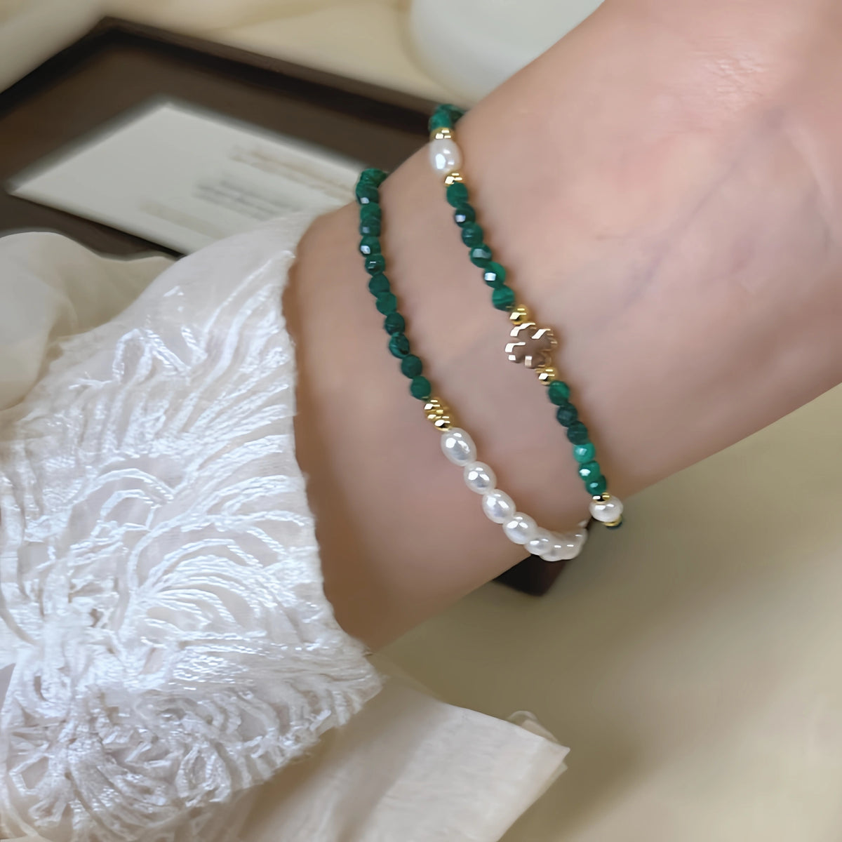 Collier en cristal naturel couronne vintage