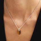 Earth‑Tone Tiger Eye Necklace&Earrings Jewelry Set - Dispels Negative Energy