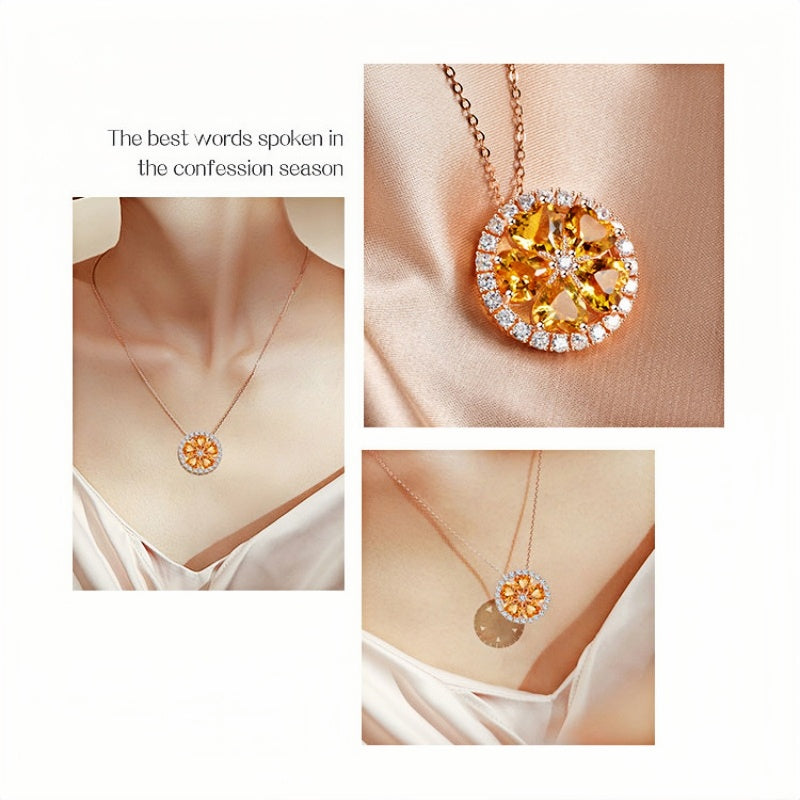 Collier en cristal naturel Bloom Toward Light