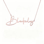 Collier personnalisé en argent pur S925 avec pendentif lettre - Collier prénom anglais