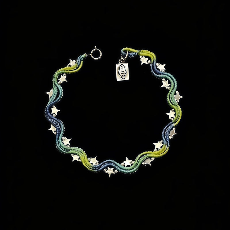 Wave Lucky Star Woven Bracelet - Freedom and Healing