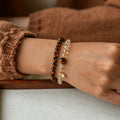 Natural Citrine & Tiger Eye Bracelet - Attracts Wealth & Transforms Luck