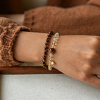 Natural Citrine & Tiger Eye Bracelet - Attracts Wealth & Transforms Luck