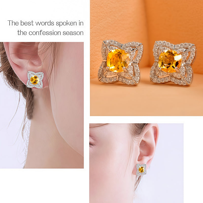 Boucles d'oreilles Solace Valiant en cristal naturel
