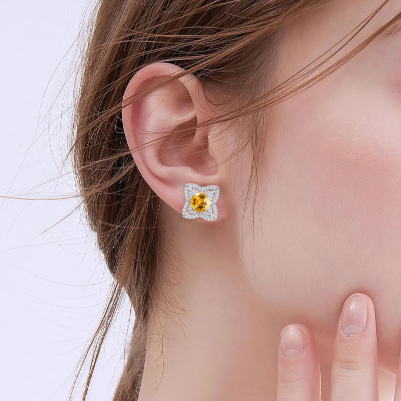 Boucles d'oreilles Solace Valiant en cristal naturel