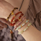 Original Niche-style Beaded Stretch Bracelet - Abundance, Peace and Self-acceptance