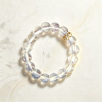 Bague naturelle en quartz clair pour la chance et le pouvoir
