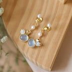 Rabbit‑Shaped Aquamarine Necklace & Earring Set - To My Dearest Sweet One