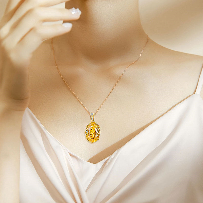 Collier en cristal naturel Ambre Chuchotement