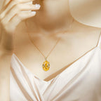 Collier en cristal naturel Ambre Chuchotement