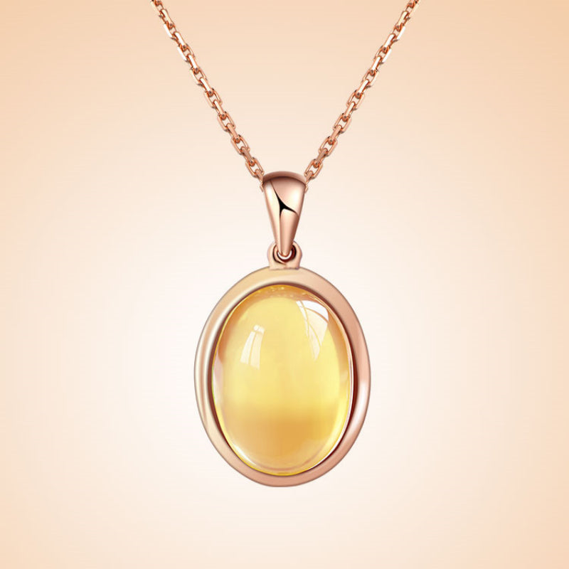 Collier en cristal naturel Golden Energy